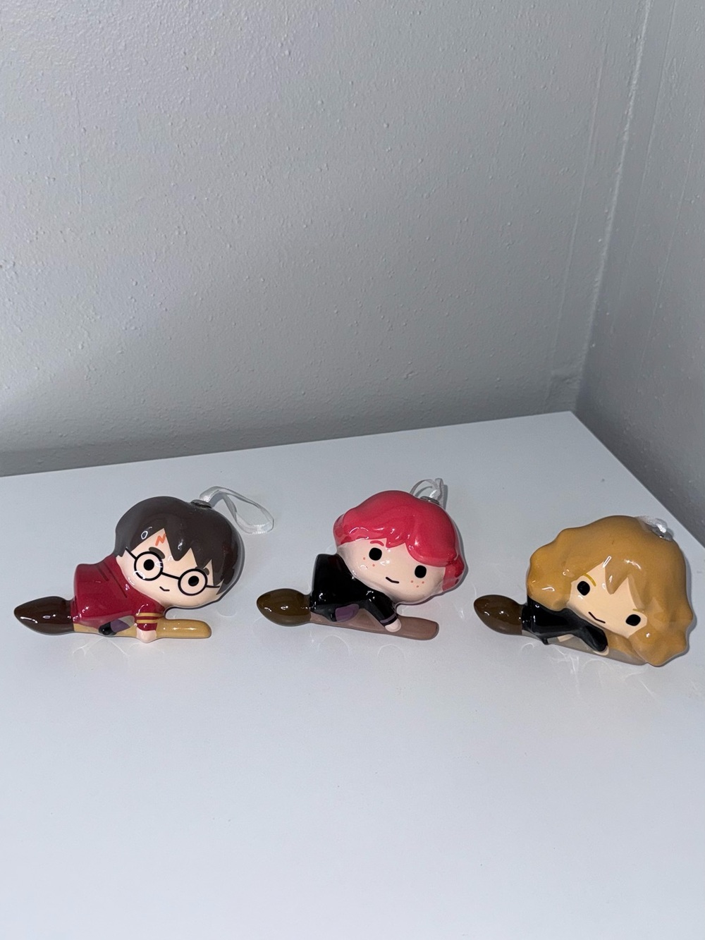 Harry Potter Ron Hermione & Harry Ornaments